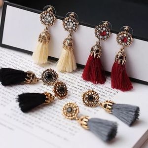 🔥Jeweled Fringe Tassel Earrings
